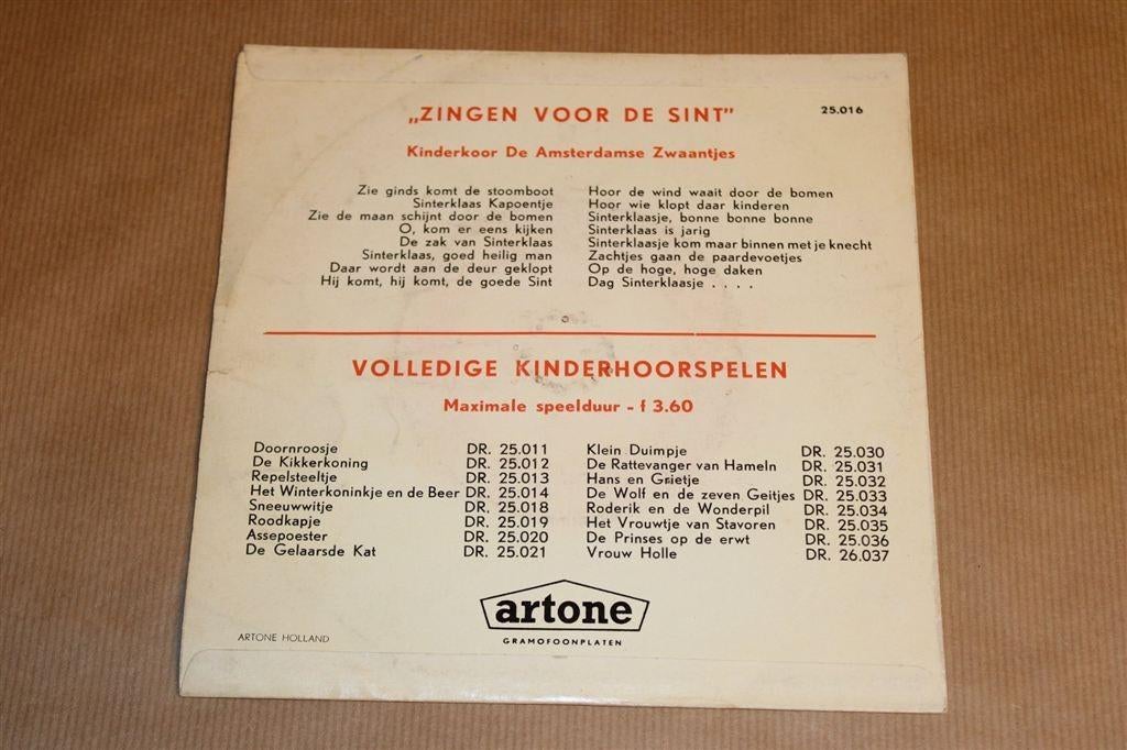 Zingen Voor De Sint [Vintage Single], Diversen, Sinterklaas, Gebruikt, -, -, Ophalen of Verzenden