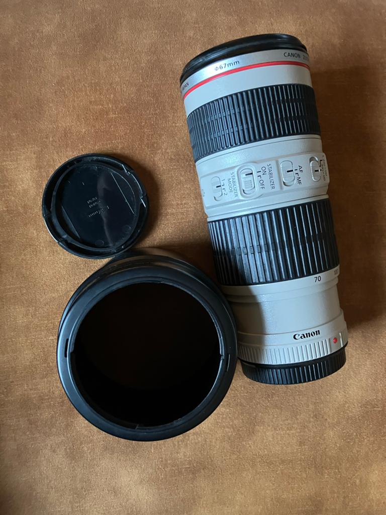 Canon EF 70-200mm f/4L IS USM Telelens met zonnekap, Audio, Tv en Foto, Fotografie | Lenzen en Objectieven, Ophalen of Verzenden