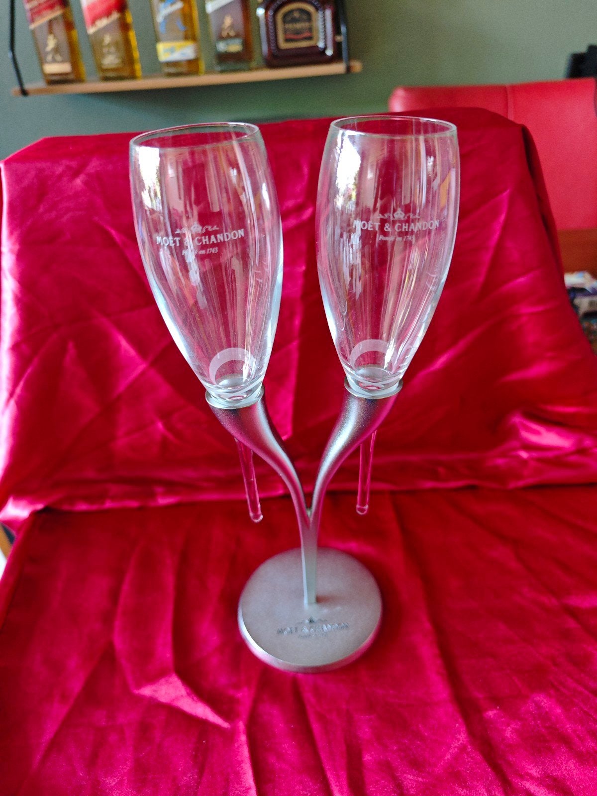 Moët & Chandon Philippe di Meo Champagne glazen, Ophalen of Verzenden, Zo goed als nieuw, Modern, Glas