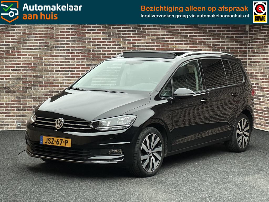 Volkswagen Touran 1.5 TSI 7p Panorama | Adap. Cruise | Stoel, 4 cilinders, 150 pk, 7 stoelen, Zwart