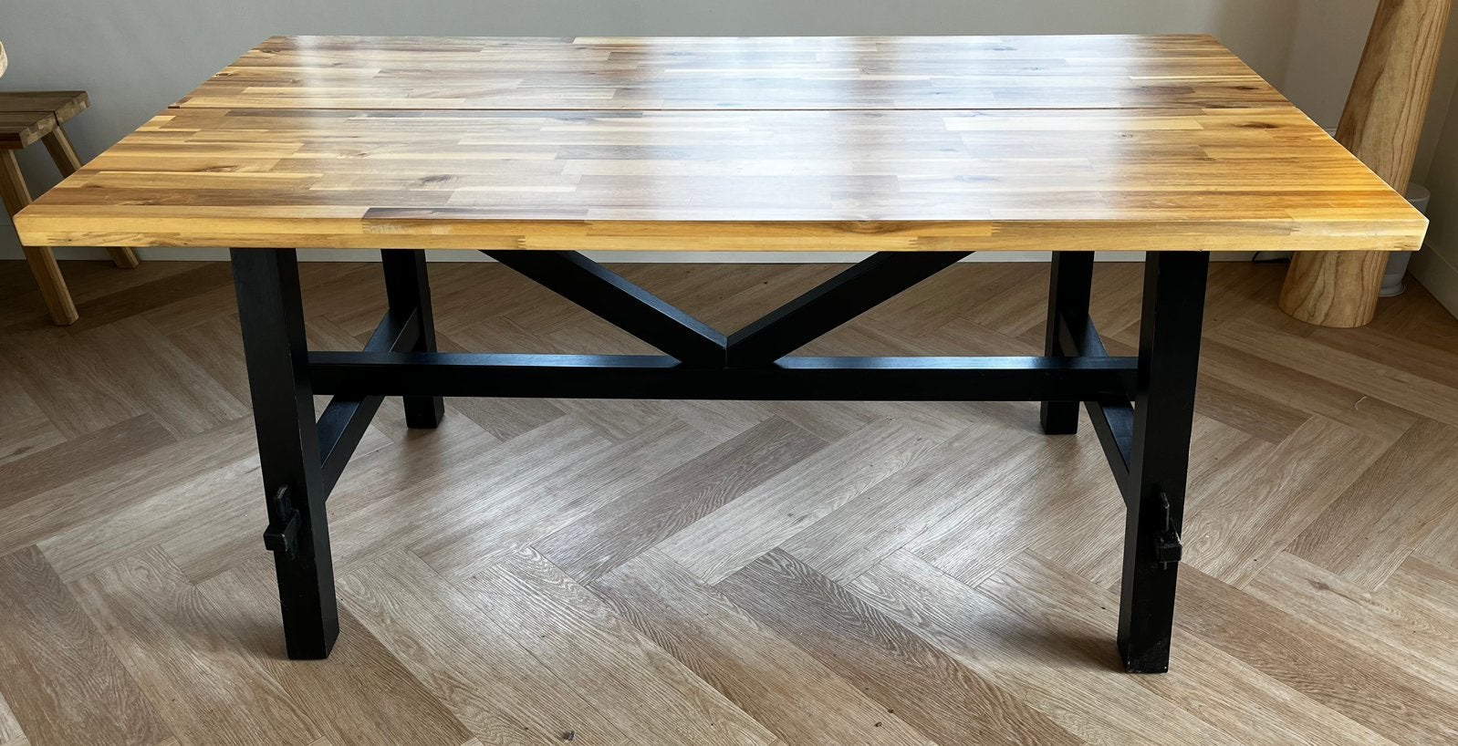 IKEA SKOGSTA tafel, Ophalen, Gebruikt, 50 tot 100 cm, 150 tot 200 cm