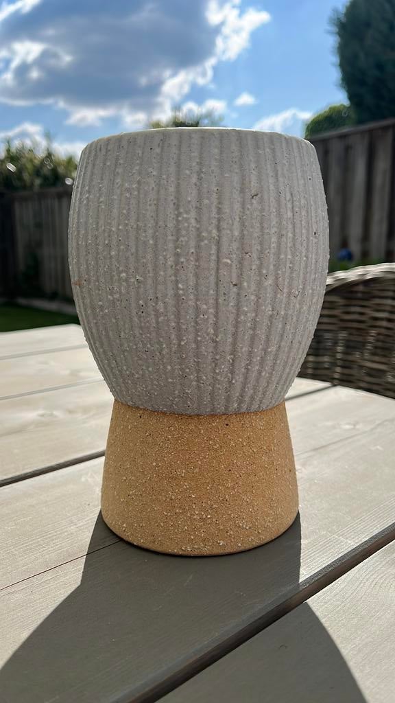 🪴planten bloem pot intratuin, Ophalen, Steen, Minder dan 30 cm, Rond