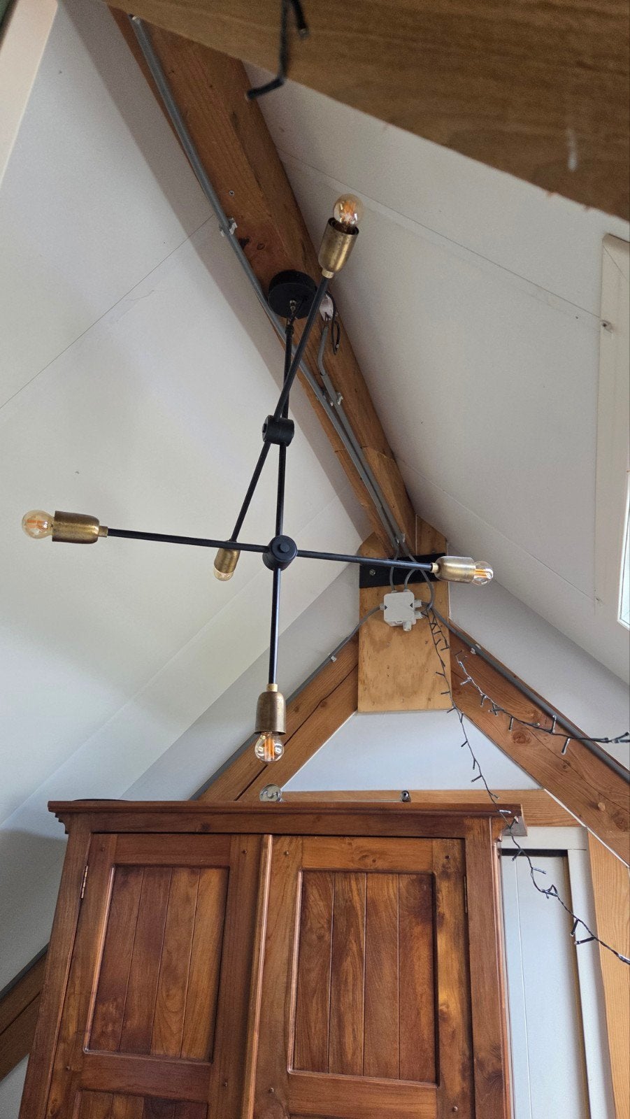 House Doctor Moderne Verstelbare Plafondlamp Stoer Design, Ophalen, Zo goed als nieuw, Metaal, 75 cm of meer