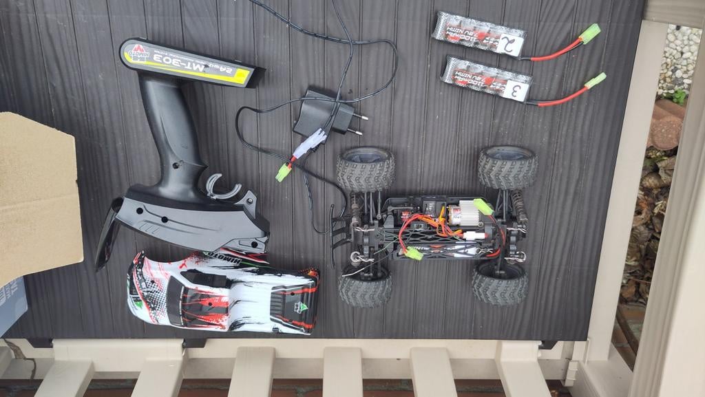 Himoto 4WD truck - defect (2-in-1 ontvanger/ESC defect), Gebruikt, Groter dan 1:32, Truck, Ophalen