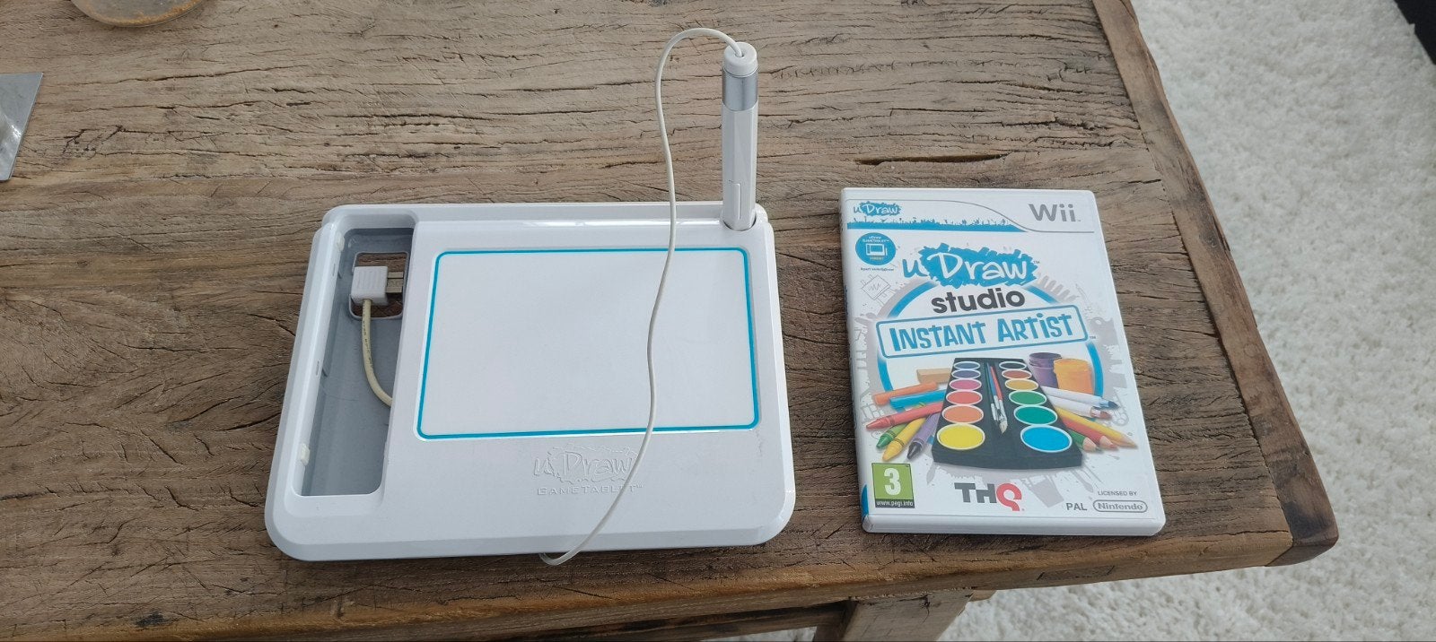 uDraw Studio Instant Artist met GameTablet voor Wii, Ophalen of Verzenden, Zo goed als nieuw, Zonder controller, Met games