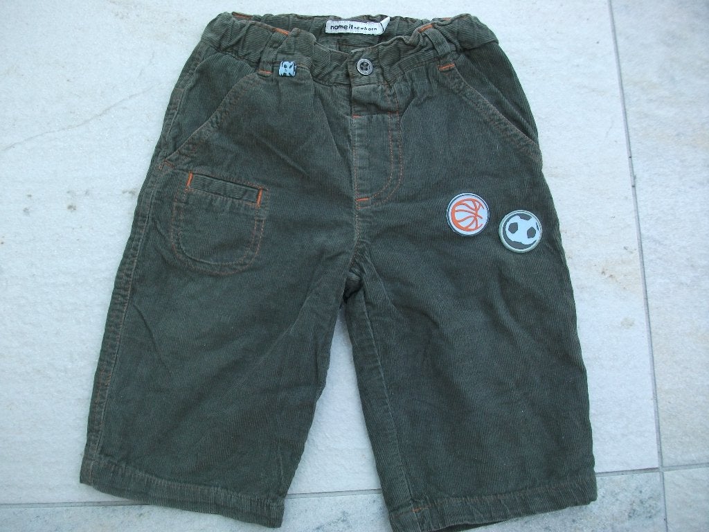Name it lange broek gevoerd groen ZGAN maat 68, Broekje, Ophalen of Verzenden, Zo goed als nieuw, Name It
