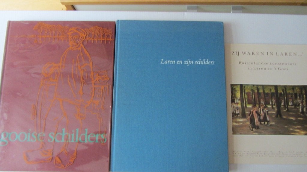 Drie boeken --  Schilders van Laren- Gooise schilders, Ophalen of Verzenden, Zo goed als nieuw