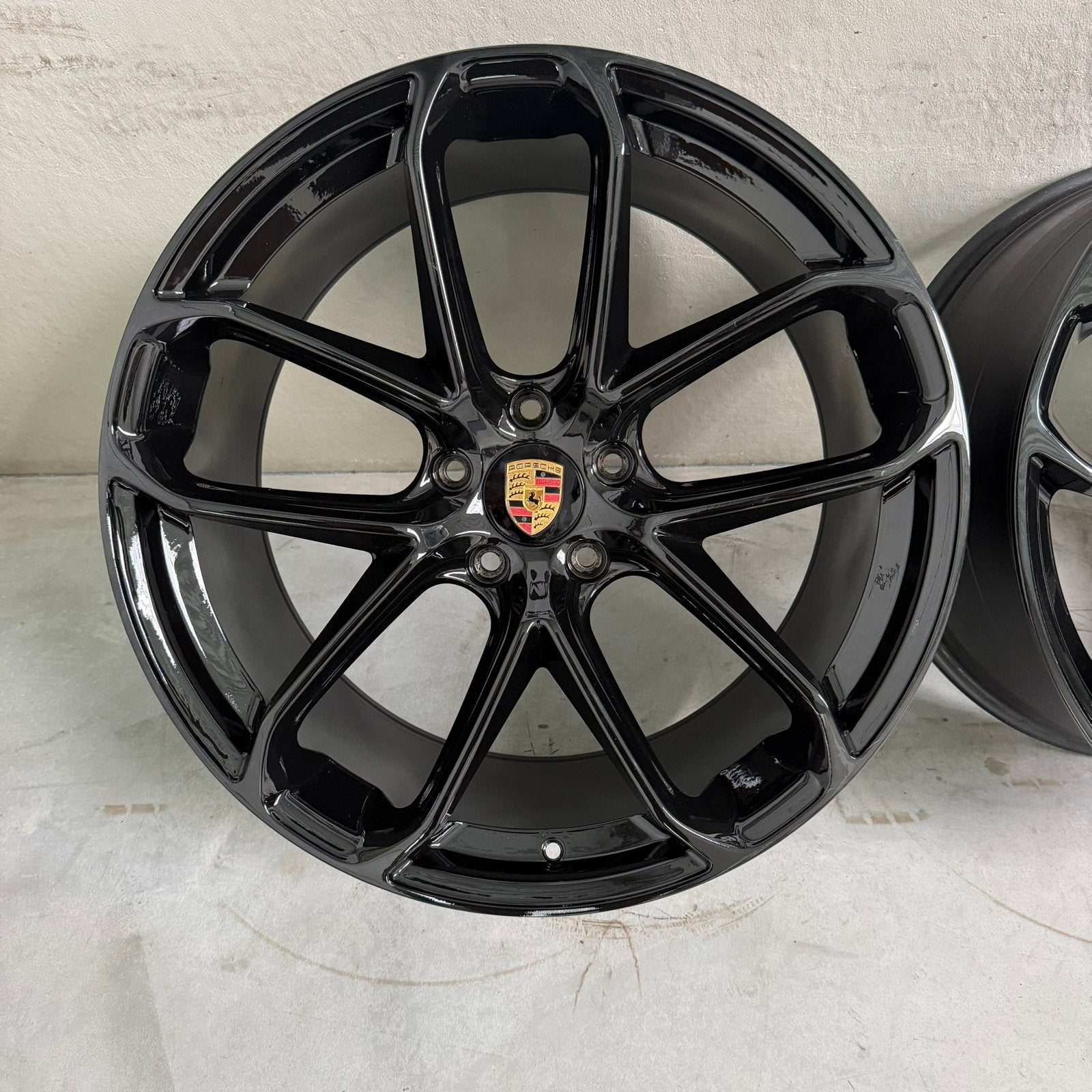 22 inch Porsche Cayenne Breedset Velgen 5x130, Oer, Gebruikt, Velg(en), Overige maten