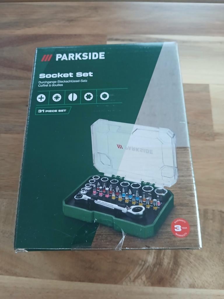 Parkside Socket Set - 31-delige doppenset, Ophalen of Verzenden