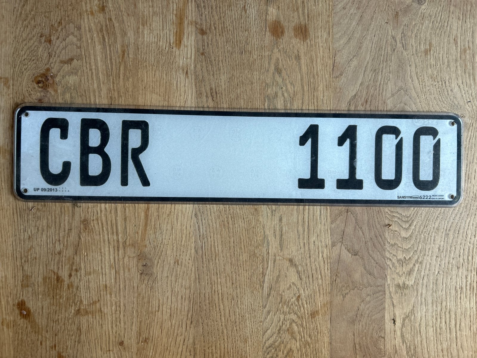 CBR 1100 Kentekenplaat   Zuid Afrika  (West Kaap ), Ophalen of Verzenden