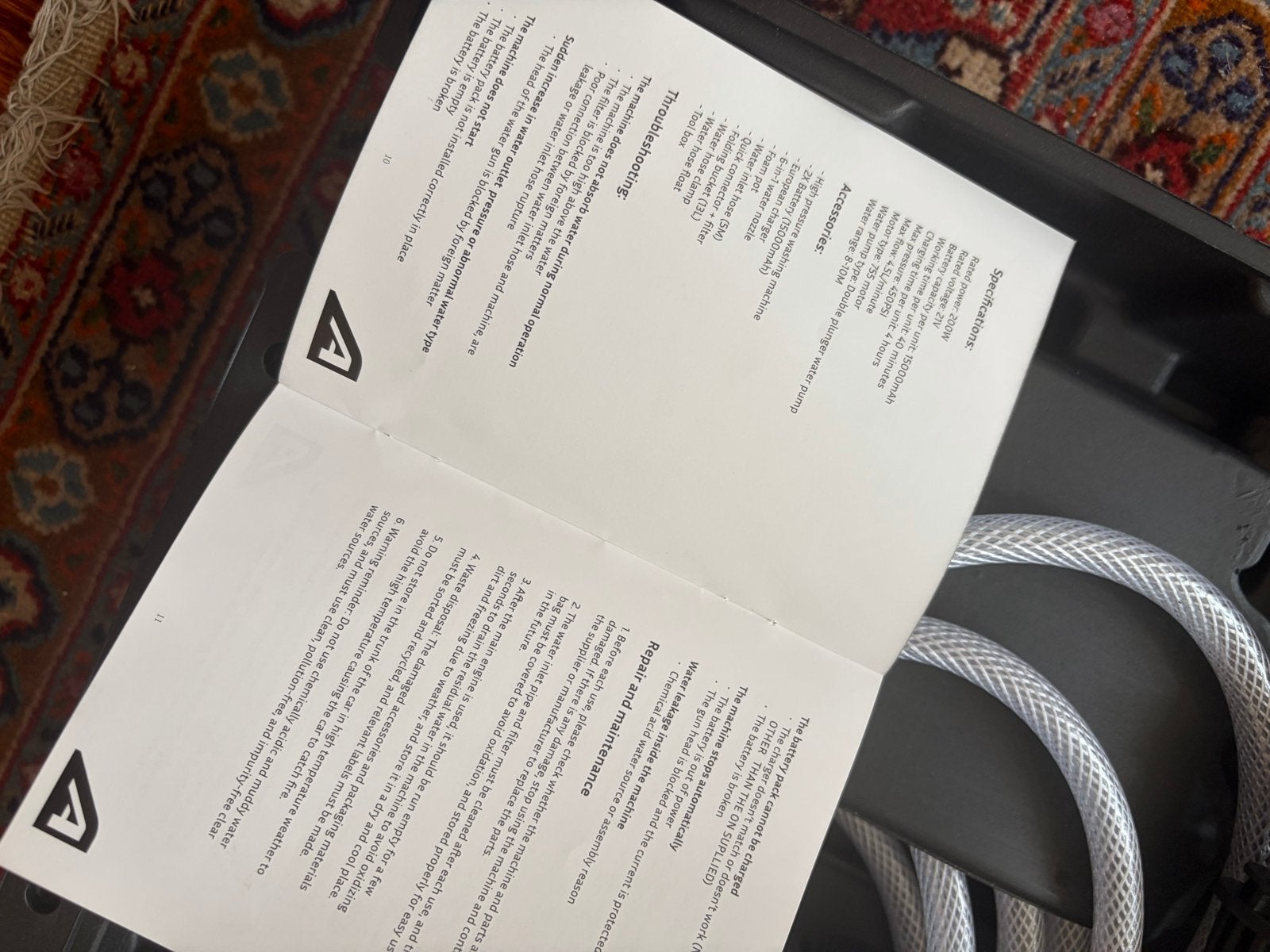 ASOME Draagbare Hogedrukreiniger 21V Li-ion Accu, Ophalen of Verzenden, Nieuw, Accu