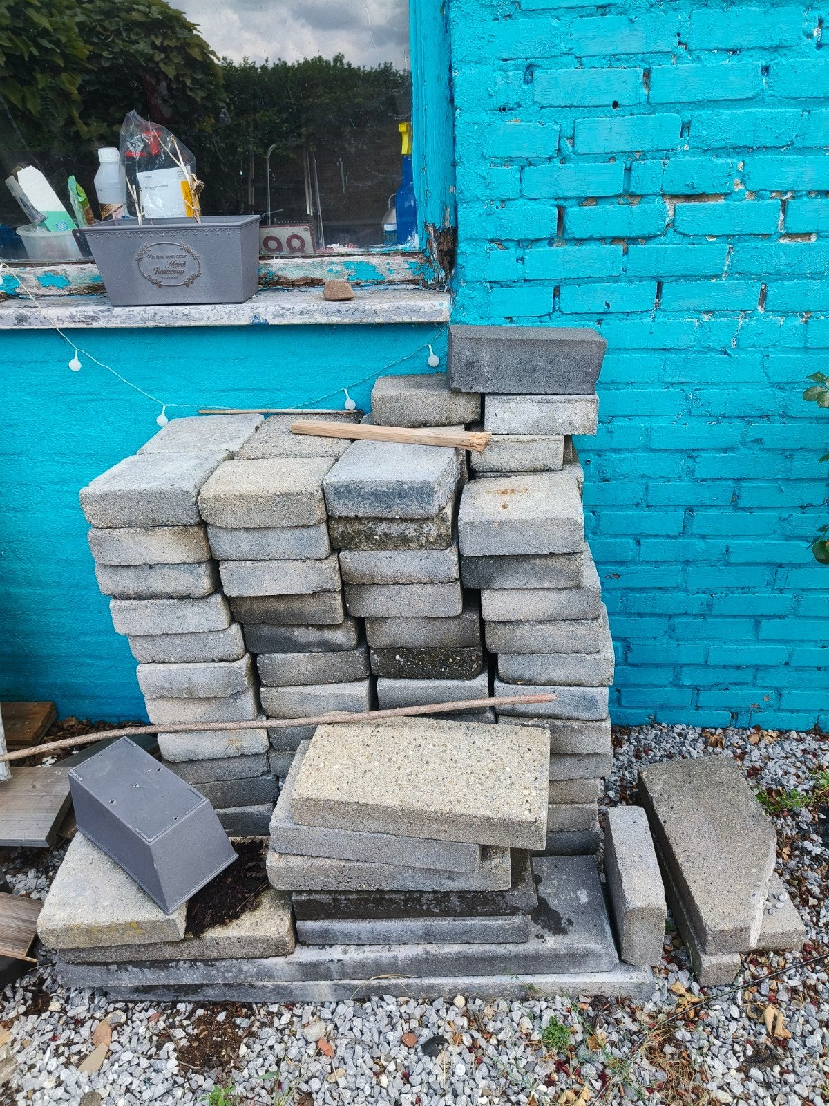 gratis restpartij klinkers, Ophalen, Beton, Klinkers
