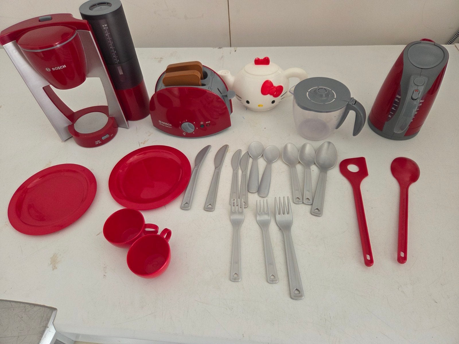 Grote speelgoedkeuken set: Bosch, Hello Kitty & meer, Ophalen, Gebruikt, Jongen of Meisje