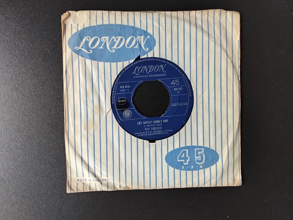 Roy Orbison - Cry Softly Lonely One., Verzenden, Gebruikt, 7 inch, Pop