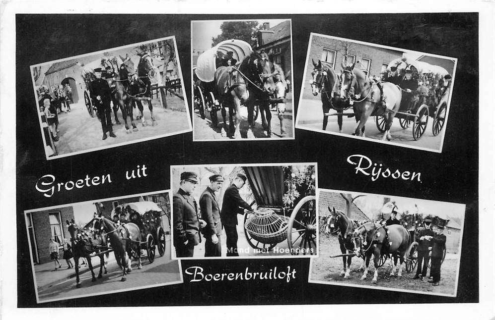 304-091-009 Rijssen Groeten uit Rijssen, Boerenbruiloft, Verzamelen, Verzenden, Voor 1920, Overijssel