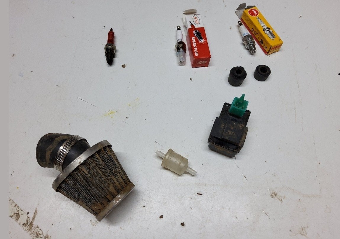 Pitbike onderdelen: luchtfilter, CDI, brandstoffilt, Ophalen of Verzenden, Gebruikt, Pitbike