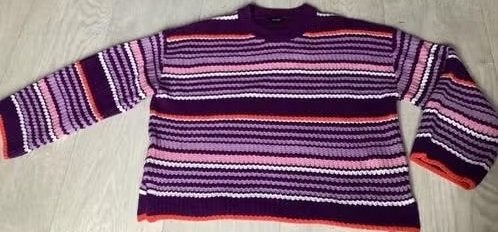 Gestreepte trui maat M van Esmara, Kleding | Dames, Truien en Vesten, Maat 38/40 (M), Paars, Zo goed als nieuw, Esmara
