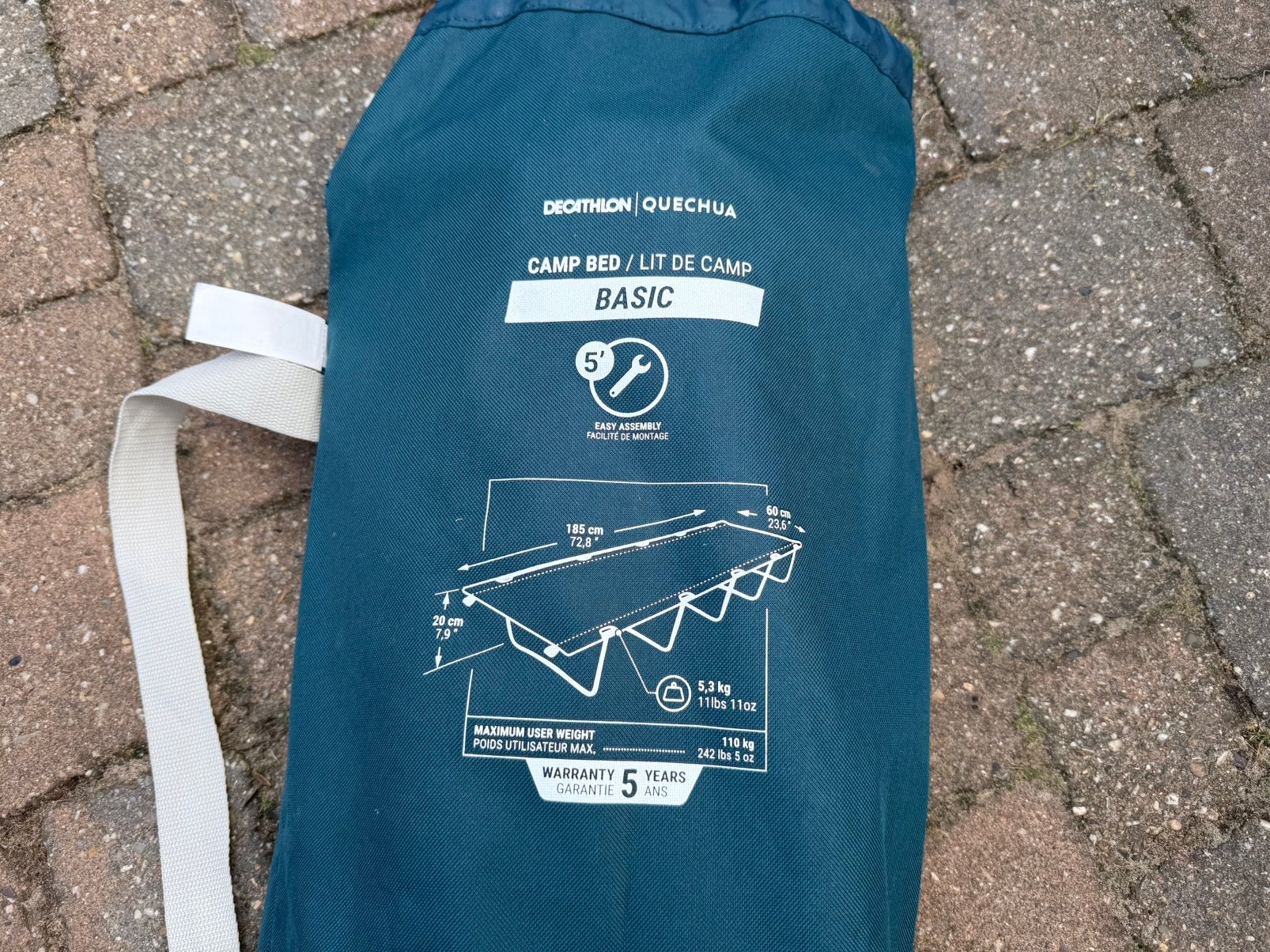 Quencha veldbed van decathlon, Ophalen, Zo goed als nieuw