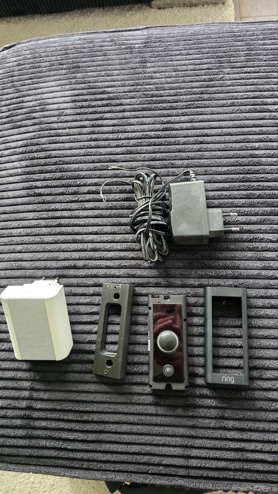 Ring Video Deurbel Bedraad met Speaker en Adapter, Ophalen of Verzenden, Ingebouwde camera, Gebruikt, Bedraad