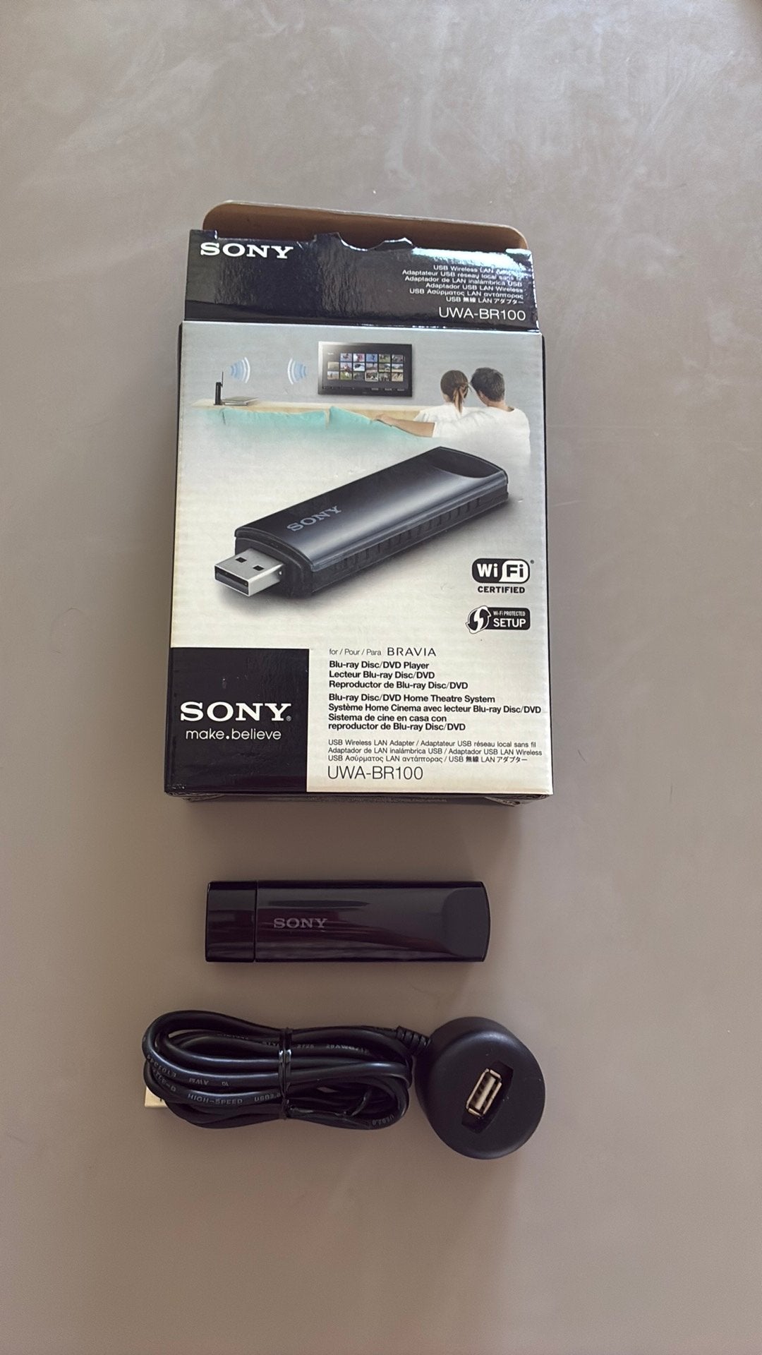 Sony UWA-BR100 Wi-Fi USB Adapter / Dongle, Ophalen of Verzenden, Zo goed als nieuw, Sony
