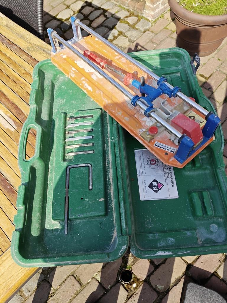 Rubi TS-40 Tegelsnijder met diverse snijwielen, Ophalen of Verzenden