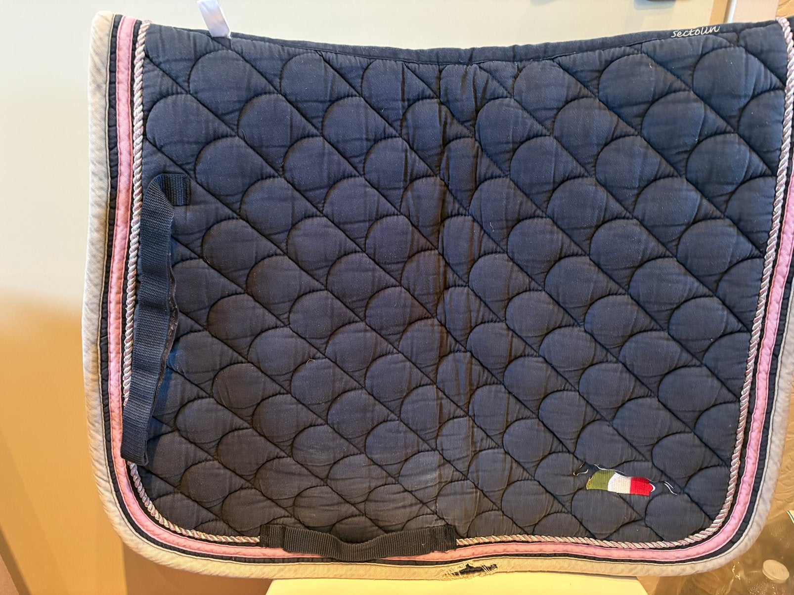 Leuk DR dekje selectolin paardendekje, Gebruikt, Ophalen of Verzenden, Overige maten, Blauw