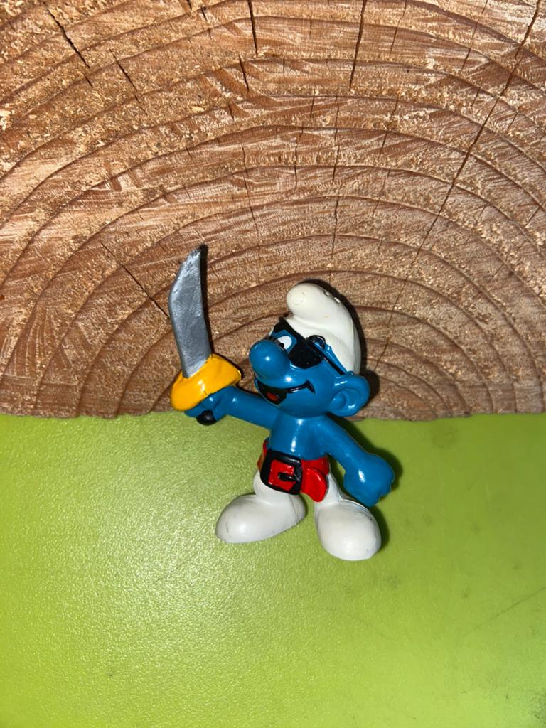 Smurfen piraat smurf, Verzamelen, Smurfen, Ophalen of Verzenden, Zo goed als nieuw, Verschillende Smurfen