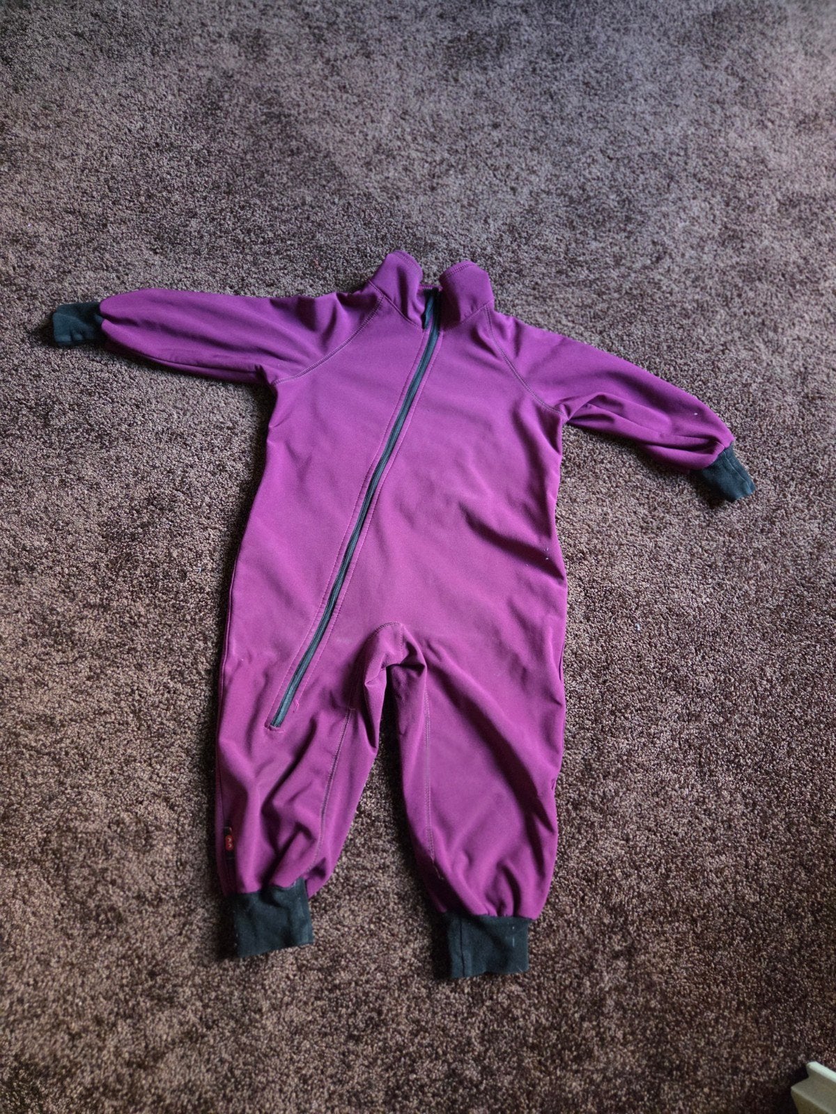 iELM Fleece buitenpak Paars met Sterren - Maat 92/98, Ophalen of Verzenden, Zo goed als nieuw, IELM, Jongen of Meisje