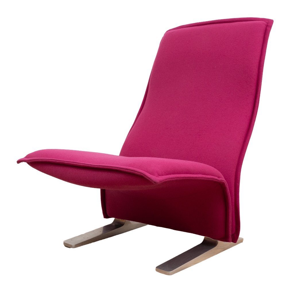 Model F780 Concorde lounge chair by Pierre Paulin, Huis en Inrichting, Fauteuils, Ophalen, Gebruikt, 75 tot 100 cm, Stof