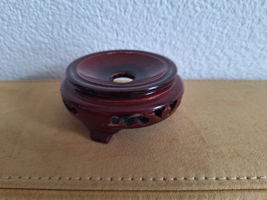 Decoratieve Chinese houten standaard voor een potje / vaasje, Antiek en Kunst, Ophalen