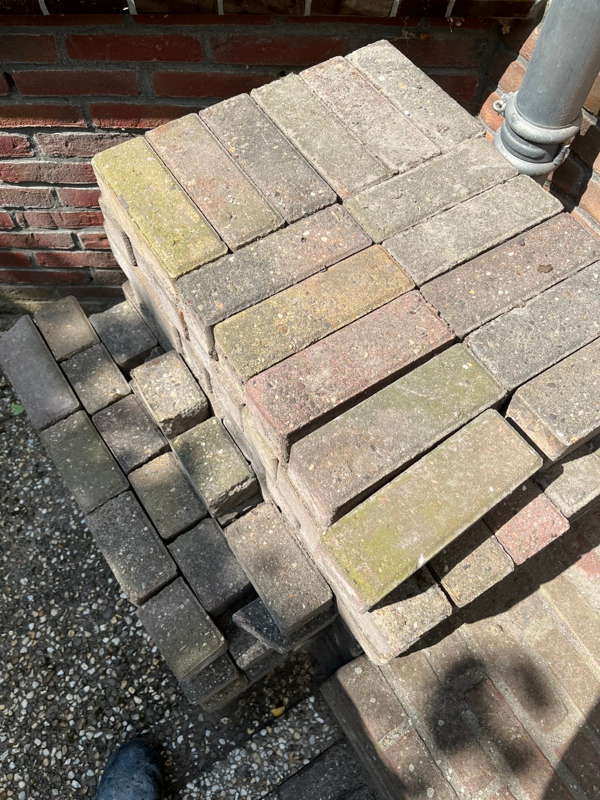 Gratis klinkertjes, Tuin en Terras, Ophalen, Gebruikt, Klinkers, Minder dan 5 m²