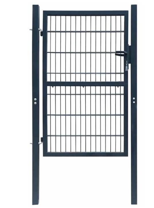 Tuinpoort - antraciet - 230 cm - Poort - dubbelstaafmat, Tuin en Terras, Ophalen, Staal, Minder dan 100 cm, Nieuw