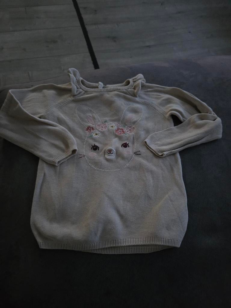 Leuke C&A trui maat 92 met konijn, Kinderen en Baby's, Kinderkleding | Maat 92, Gebruikt, C&A, Meisje, Trui of Vest