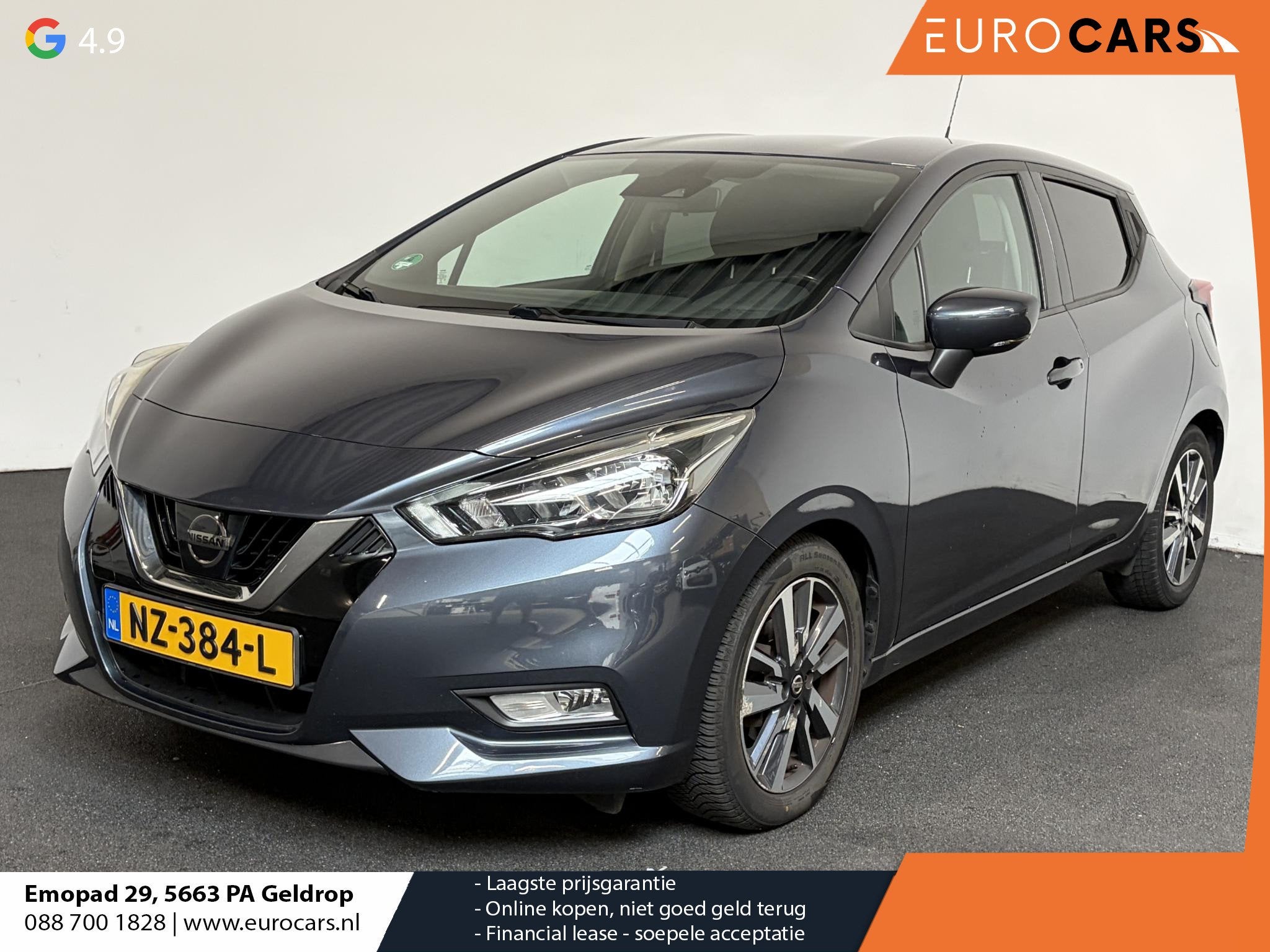 Nissan Micra 0.9 IG-T N-Connecta Navigatie Climate control L, Voorwielaandrijving, 898 cc, Stof, Gebruikt