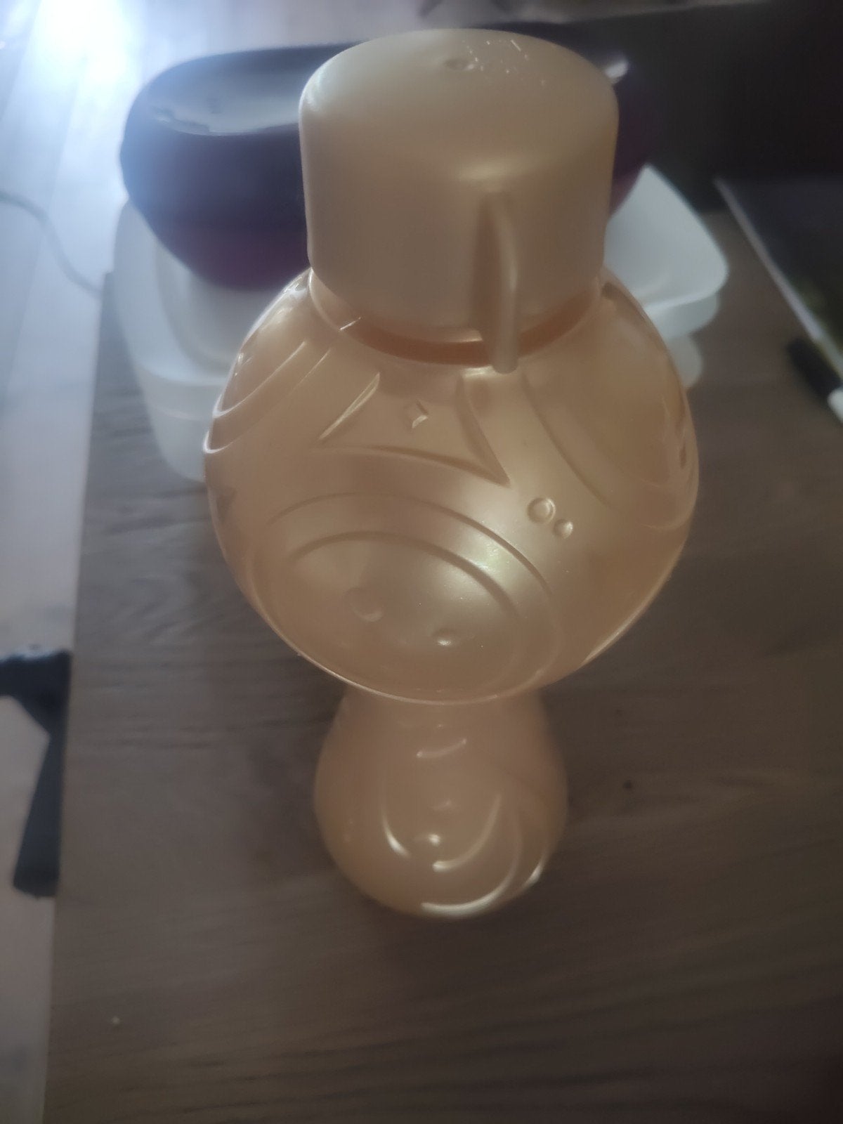 Tupperware drinkfles goudkleurig 750 ml, Ophalen of Verzenden, Overige typen
