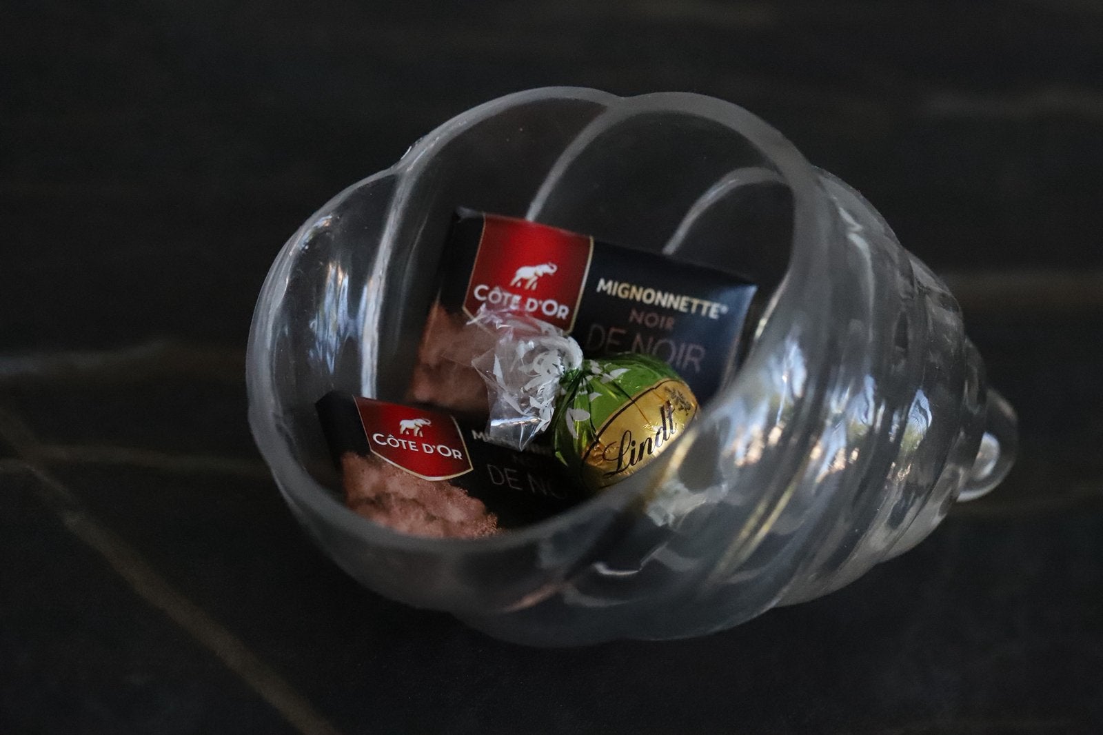 glazen snoepschaal schelpvorm, Ophalen