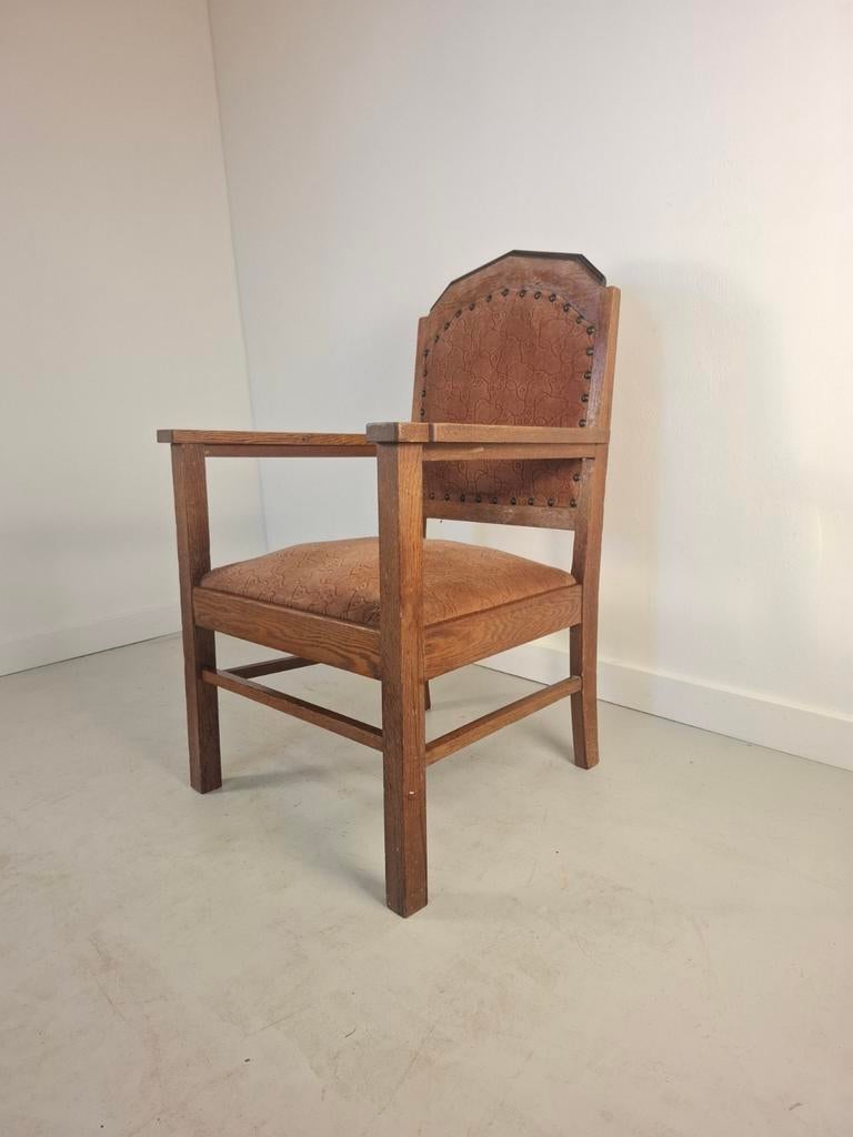 Art deco stoel Amsterdamse School fauteuil jaren 20/30, Ophalen of Verzenden