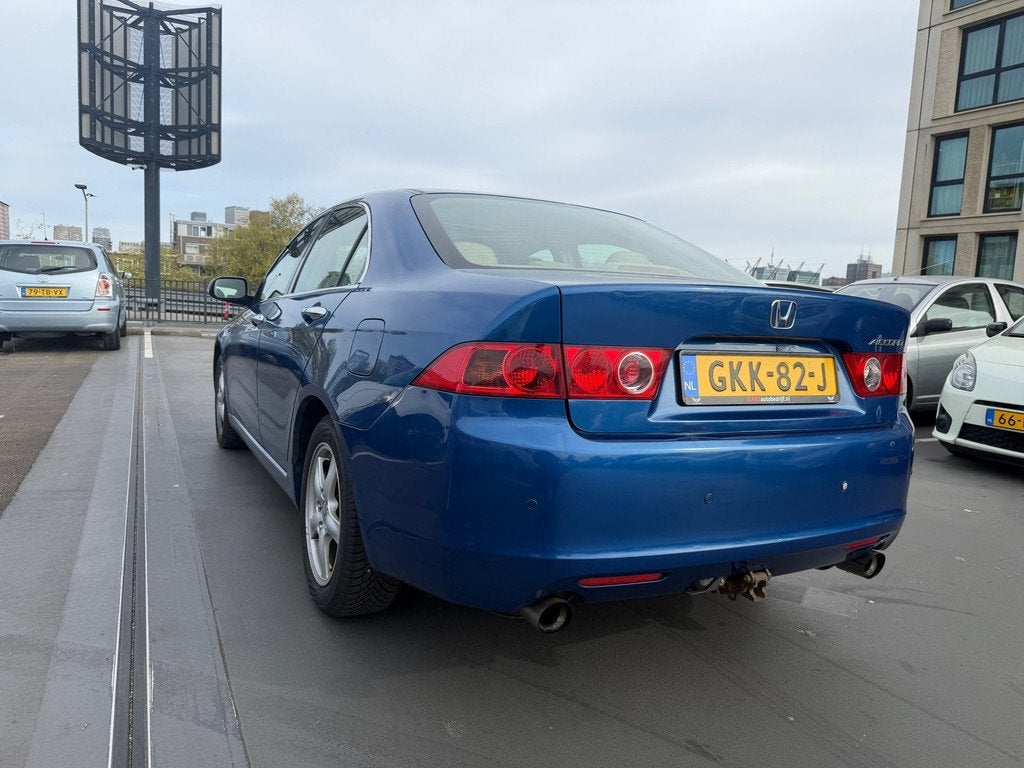 Honda Accord 2.4i Executive Dealer Onderhouden Leer Dakraam, Gebruikt, Beige, Blauw, Bedrijf