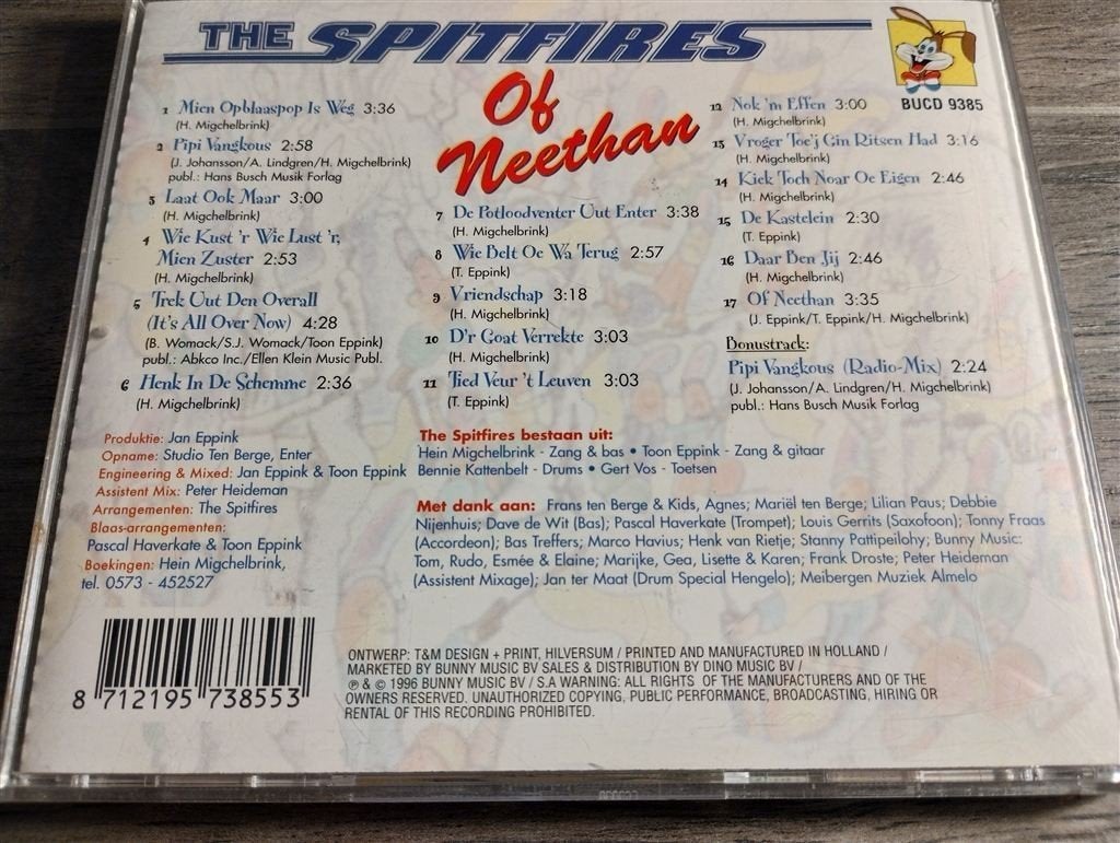 The Spitfires - Of Neethan, Ophalen of Verzenden, Zo goed als nieuw, Levenslied of Smartlap