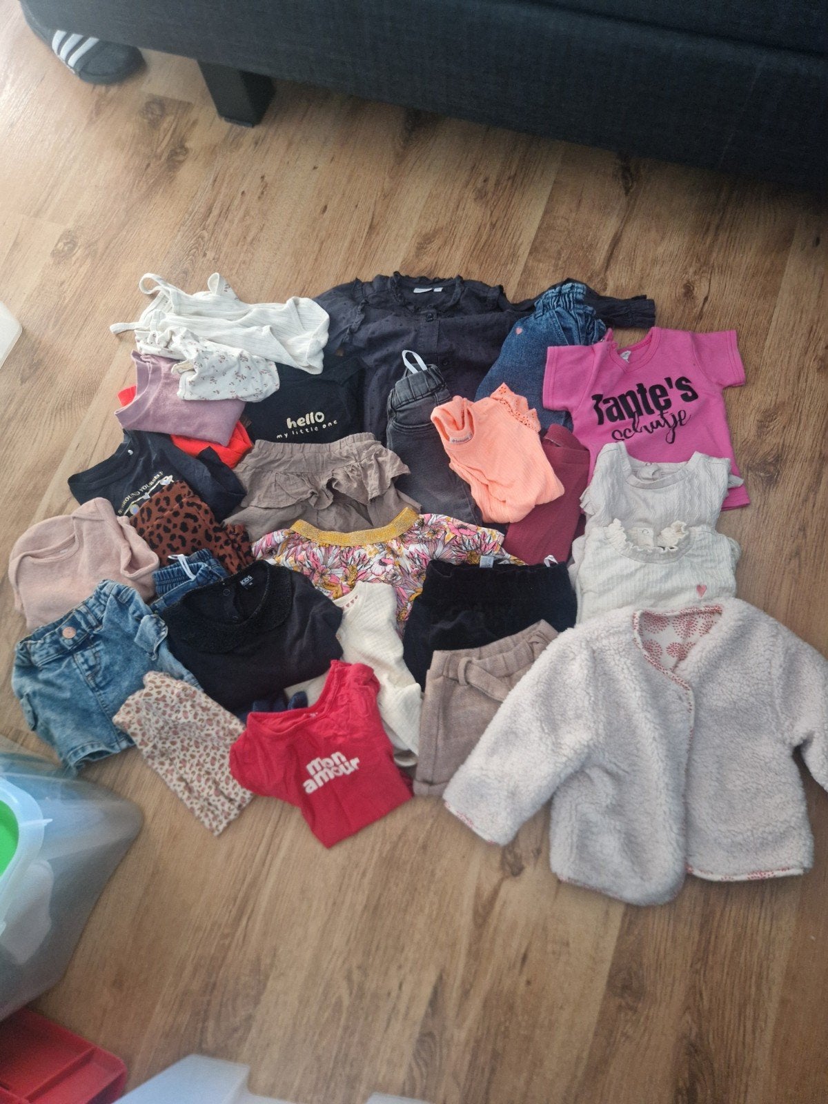 Partij Meisjes kledingset 80 / 92, Kinderen en Baby's, Babykleding | Baby-kledingpakketten, Ophalen, Maat 86