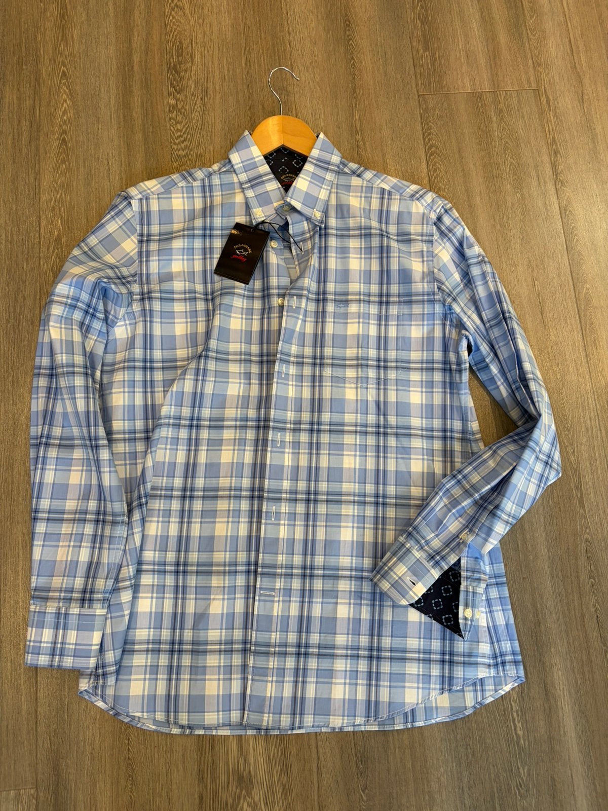 Paul & Shark overhemd (41) - NiEUW!, Kleding | Heren, Verzenden, Nieuw, Blauw, Halswijdte 41/42 (L)