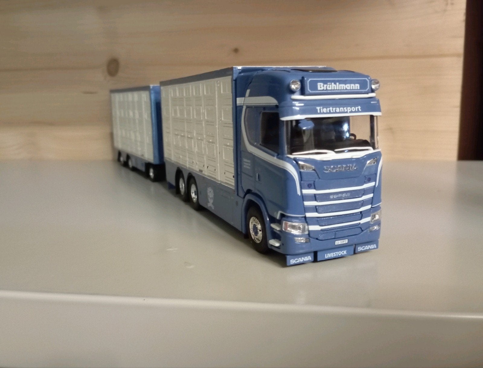 Scania S Brühlmann combinatie Tekno, Ophalen of Verzenden, Nieuw, Bus of Vrachtwagen, Tekno