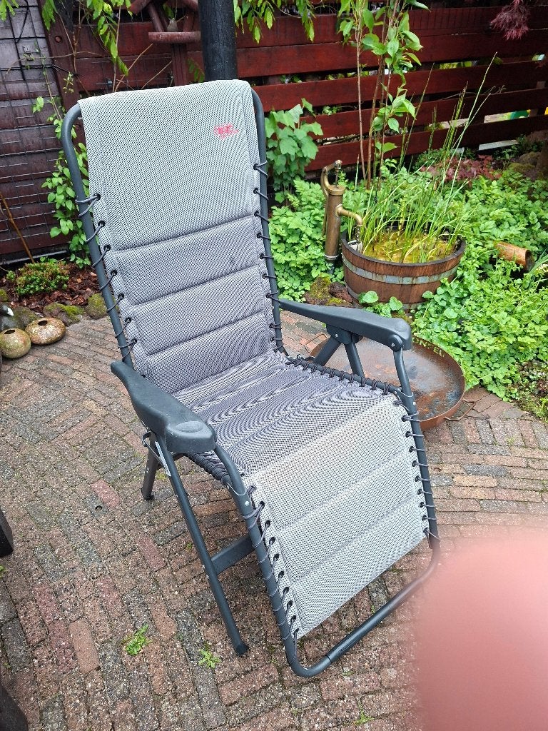 Crespo verstelbare relaxstoel ligstoel stoel 237 Air-Deluxe, Tuin en Terras, Ophalen, Zo goed als nieuw, Aluminium, Verstelbaar