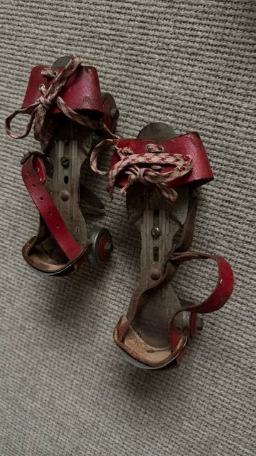 2 paar vintage Deense rolschaatsen, Ophalen of Verzenden, Verstelbaar, Overige typen, Overige merken