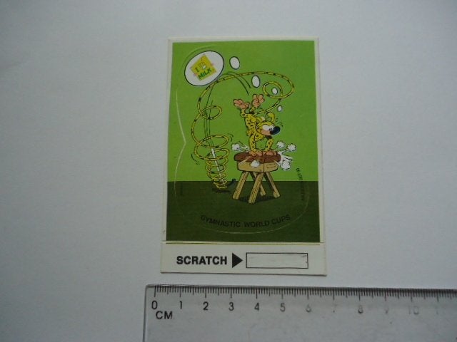 sticker oud Strip Marsupilami guust flater marsu dupuis retr, Verzenden, Zo goed als nieuw, Bedrijf of Vereniging