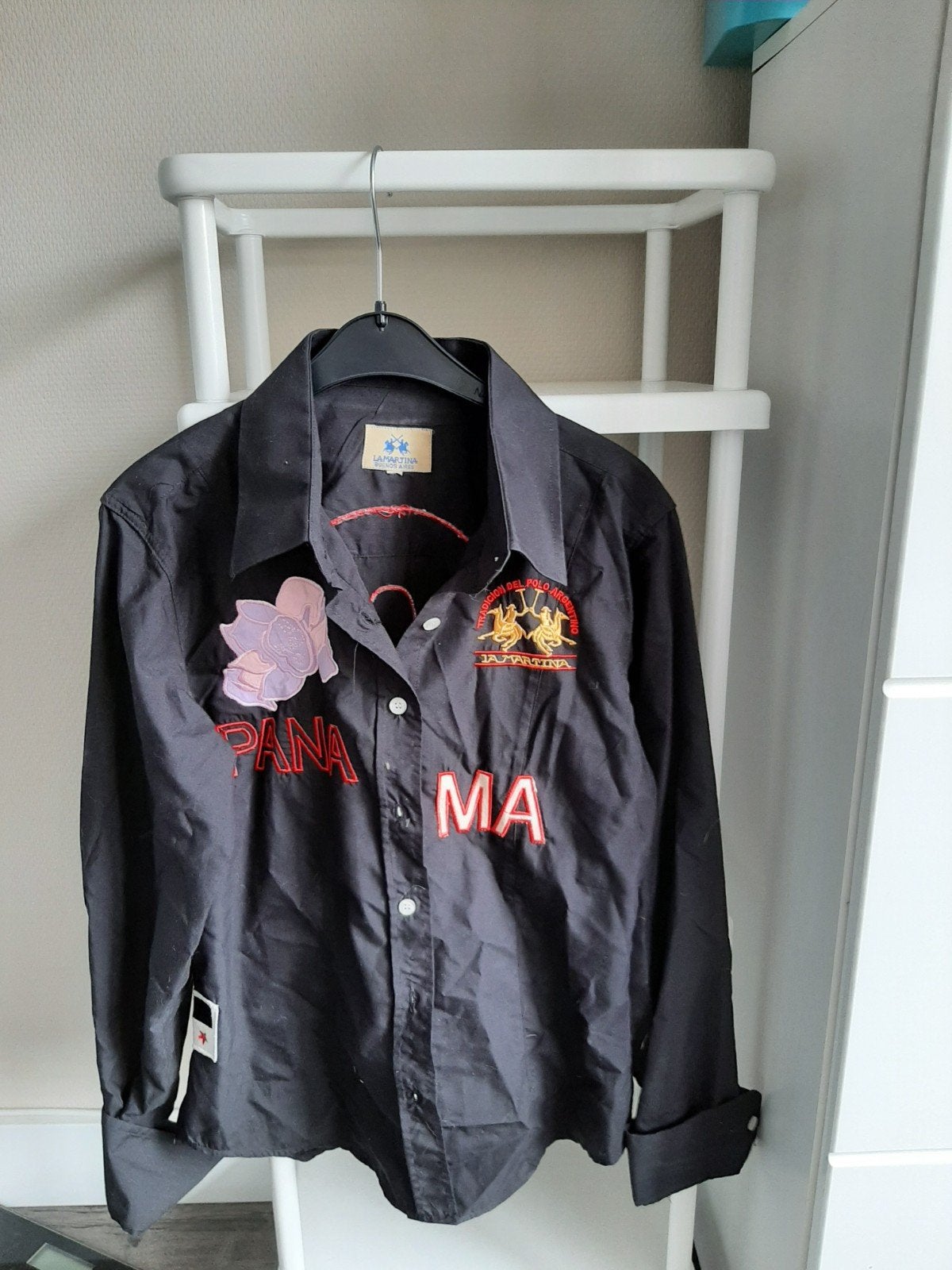 Mooie blouse v la martina en meer maat s v maar 7.50 pst, Zwart, La martina, Ophalen of Verzenden, Zo goed als nieuw