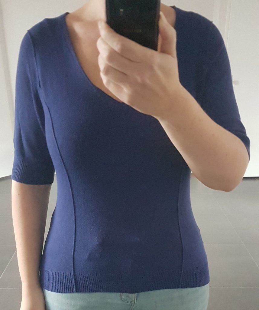 Trui Blauw Just B XL, Maat 46/48 (XL) of groter, Zo goed als nieuw, Just b, Verzenden