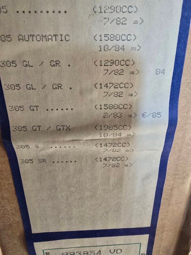 parijtje ond, peugeot en citroen bj vanaf 1980, Ophalen, Nieuw, Peugeot