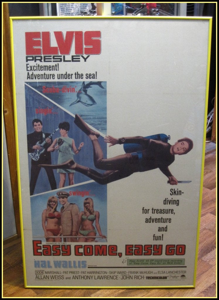 Elvis Presley film poster  en poster Elvis Presley Amsterdam, Ophalen, Rechthoekig Staand, Met lijst, Deurposter of groter