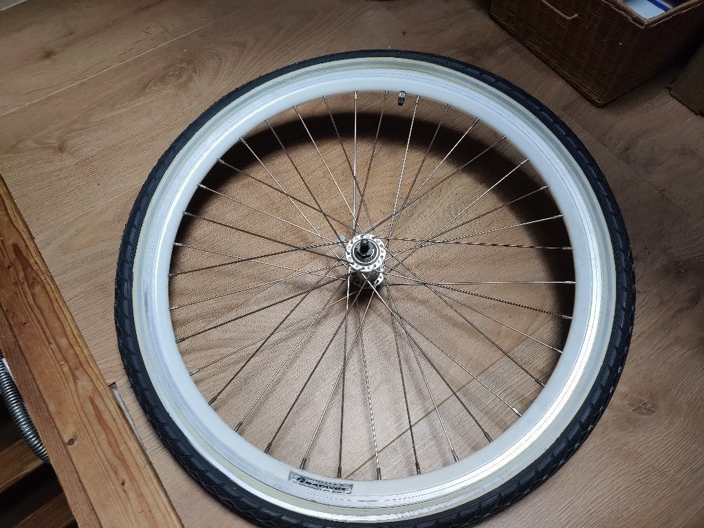 Zgan 24 inch voorvelg met NIEUW band, Ophalen, Zo goed als nieuw, Band